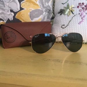 Ray-Ban polarized aviators!